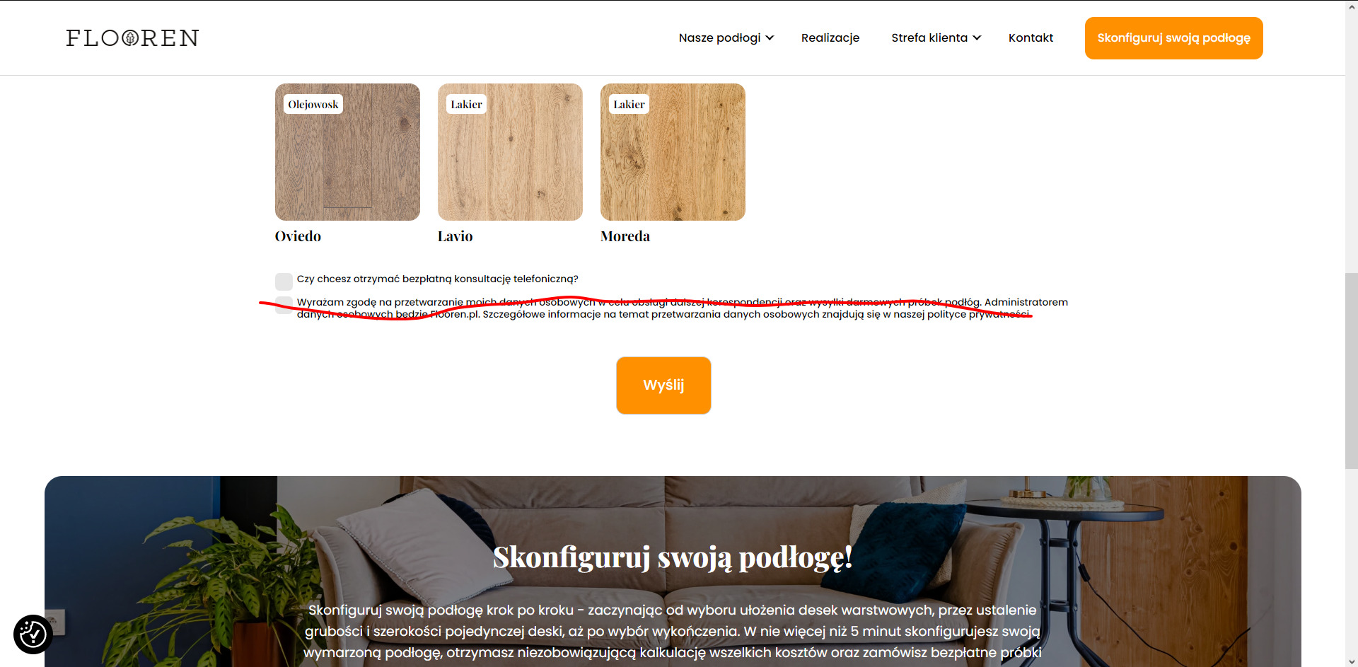 Strona mEstate z ofertą nieruchomości