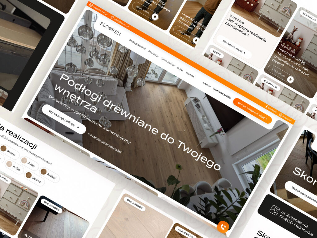 Modernizacja strony internetowej producenta podłóg warstwowych – Flooren 2.0